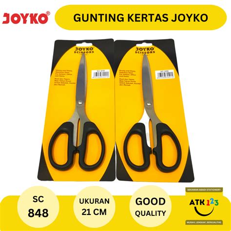 Jual Gunting Kertas Stainless Steel Stationary Scissors Joyko SC 848