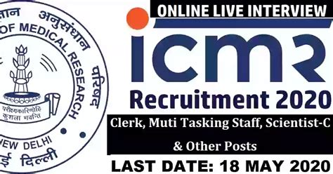 ICMR Recruitment 2020 Govt Jobs For Scientists Multi Tasking Staff