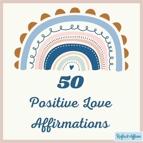 50 Positive Love Affirmations Reflect Affirm