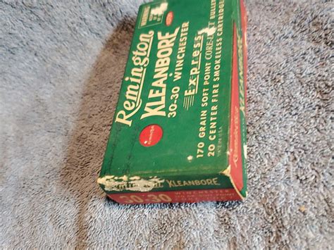 Vintage RARE REMINGTON KLEANBORE 30 30 WINCHESTER EXPRESS 170 Gr AMMO