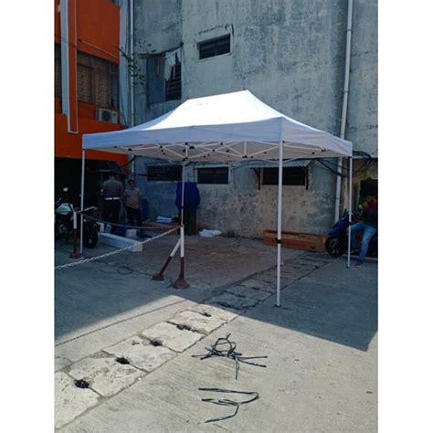 Jual Tenda Lipat Premium Uk 2x3 Ket Besi 1 2mm Bahan Atap Polyester Anti Air Dan Panas Rangka