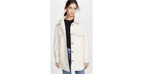 Line And Dot Drew Wool Blend Jacket Shop The Best Shackets For Women