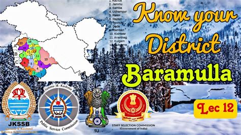 Know Your District BARAMULA Lec 12 JKSSB VLW FAA JKPSI JKAS JKPSC