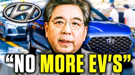 HUGE NEWS Hyundai CEO Shocks All EV Car Makers YouTube