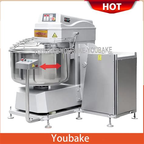 75kg Commercial Industrial Overturning Spiral Mixer With Lift Removable