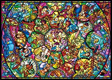 Tenyo Disney All Characters Stained Glass Jigsaw Puzzle 2000 Piece D