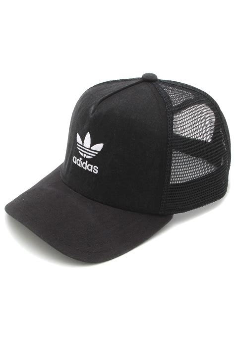 Boné adidas Originals Trefoil Trucker Preto Compre Agora Dafiti Brasil