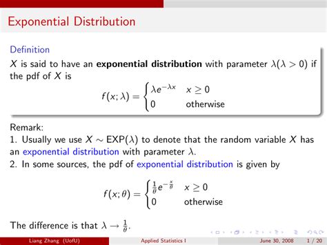 Exponential Distribution