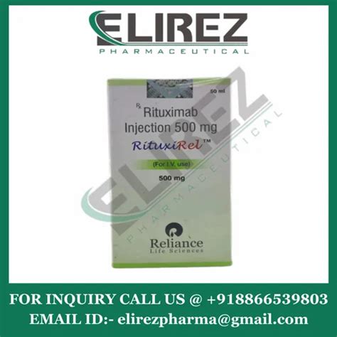 Rituximab 500mg Rituxirel 500mg Injection Reliance At Rs 10500 Vial