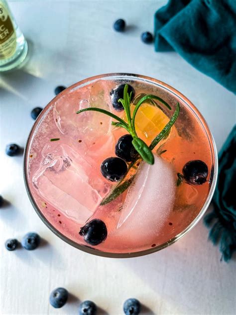 Blueberry Rosemary Gin And Tonic Bohovegmom