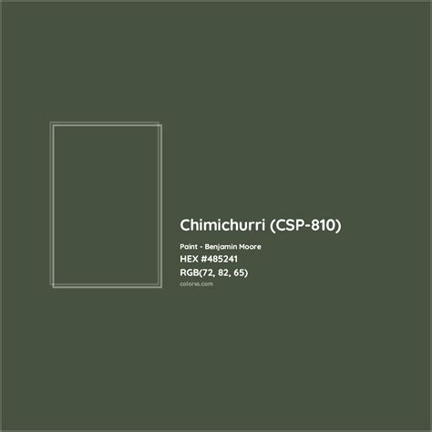 Benjamin Moore Chimichurri Csp 810 Paint Color Codes Similar Paints