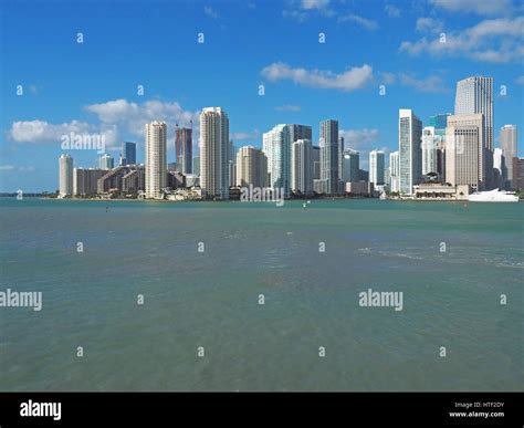 Miami downtown skyline Stock Photo - Alamy