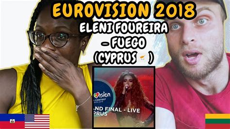 REACTION TO Eleni Foureira Fuego Cyprus Eurovision 2018 FIRST