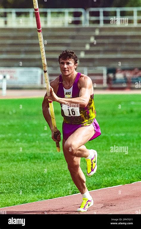 Sergey Bubka Urs During A Photo Shoot For Nike International