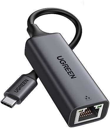 Amazon UGREEN 綠聯 USB C 轉乙太網路轉接器 1000MbpsRJ45無驅動程式 相容於 Windows