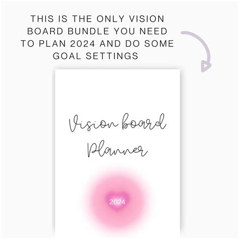 2024 Goals Printable Vision Board 2024 Dream Life Plans Life Reset