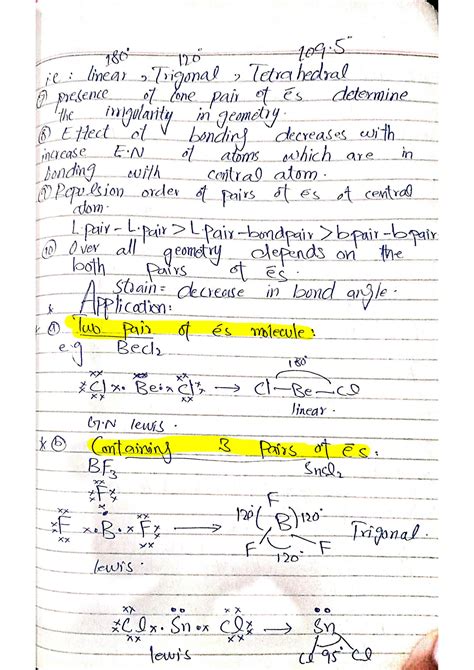 Solution Vsepr Theory Studypool