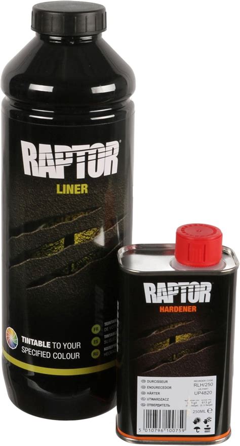 U POL Raptor Beschichtung 1 Flaschen Satz 948 ml inkl Härter schwarz