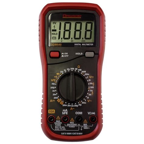 Dawson Handheld Digital Multimeter Ddm The Home Depot