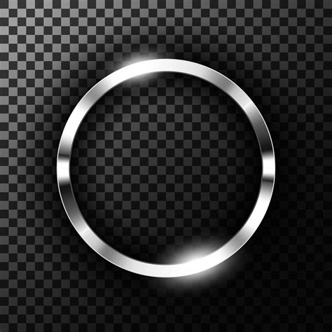 Metallic Chrome Ring Vector Illustration 24723263 Vector Art At Vecteezy