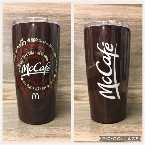 Mccafe Mcdonalds Coffee Custom Tumbler Fancy Cup Glitter Tumbler