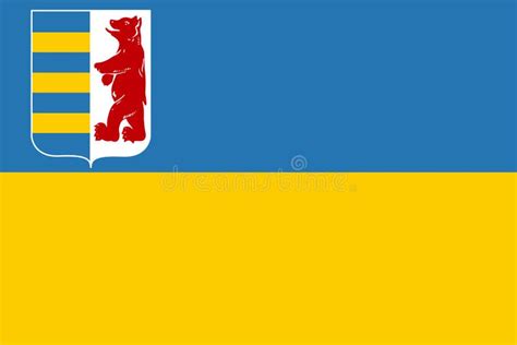 Carpathian Ruthenia Flag in Proportions and Colors Vector Stock ...