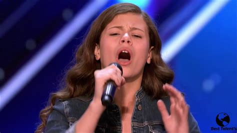 13 Year Old Singer Earns Golden Buzzer Americas Got Talent 2k17 Youtube