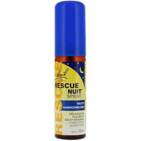 Rescue Nuit Spray Ml Stress Sommeil Pharmacie