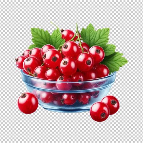 Premium Psd Red Currant Isolated On Transparent Background Ai Generative