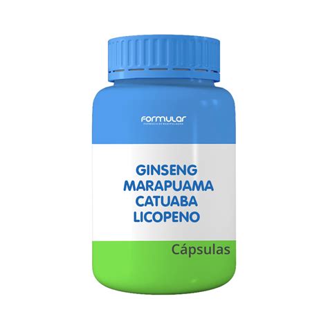 Ginseng Marapuama Catuaba Licopeno Capsulas