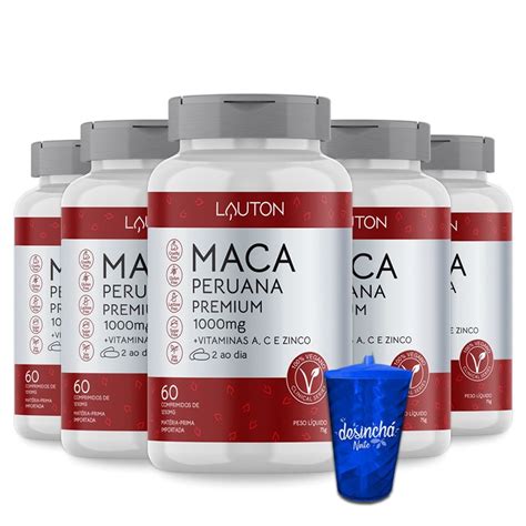 X Maca Peruana Premium Mg Vit A C E Zinco Comp Copo