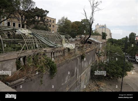 Non Exclusive Odesa Ukraine July Damage Done To The