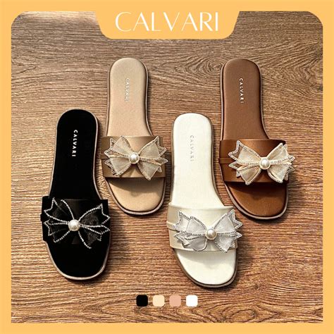 Jual Sandal Wanita Karla By Calvari Sendal Kekinian Original Shopee