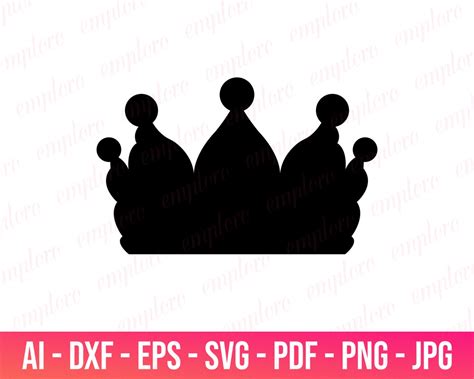 Crown SVG Crown Decoration Svg Crown Black Svg the King and Queen Svg ...