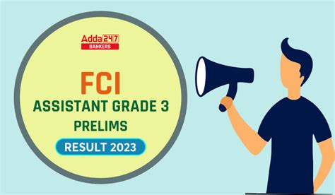 FCI AG 3 Result 2023 Direct Link To Check Phase I Result