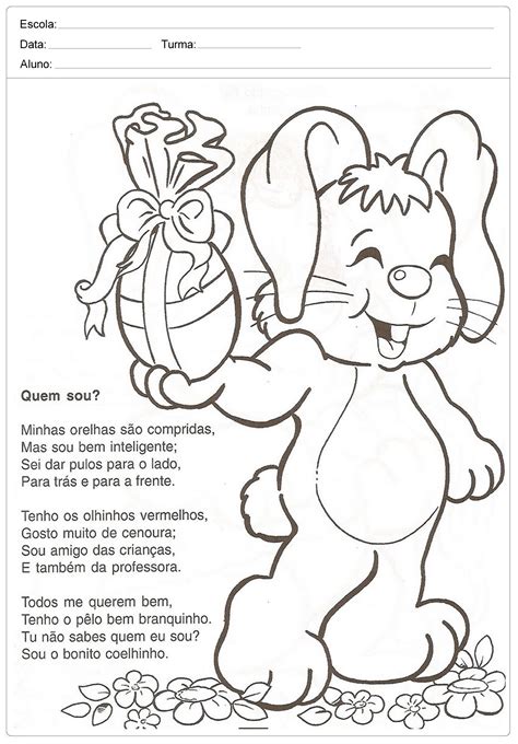 Desenhos De Páscoa Para Colorir — SÓ Escola