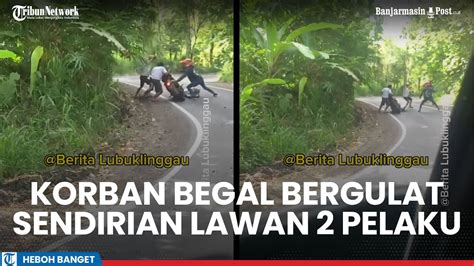 Viral Korban Begal Lawan Pelaku Sendirian Di Jalan Pengemudi Lain