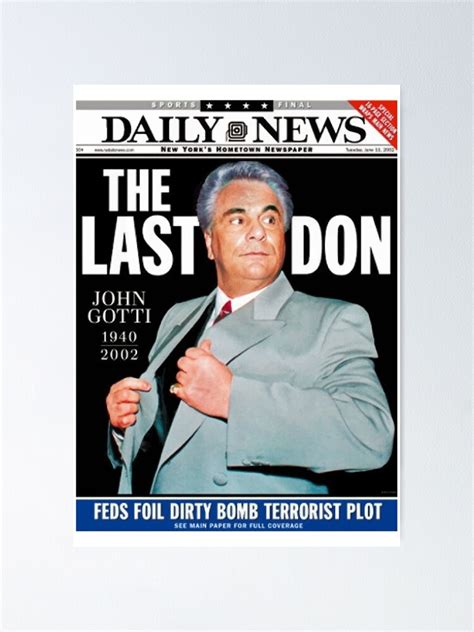 "John Gotti The Last Don" Poster for Sale by AbelaCairns | Redbubble