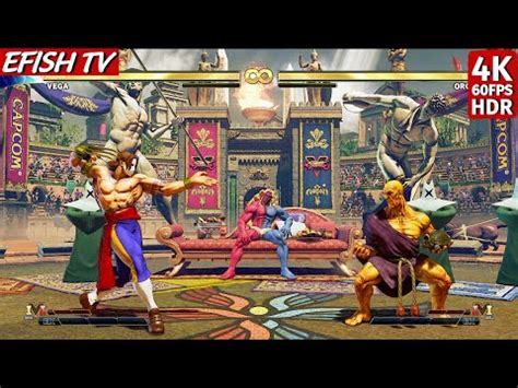 Vega Vs Oro Hardest AI Street Fighter V 4K 60FPS HDR YouTube