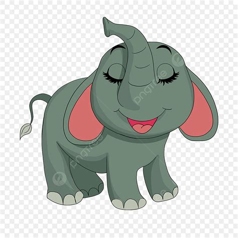 Hand Drawn Cartoon Elephant Gray Clipart, Elephant Clipart, Gray ...