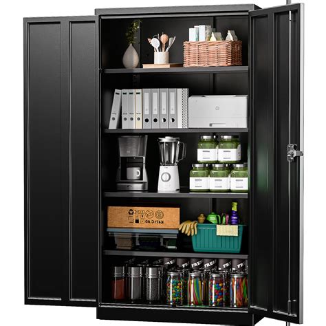 Buy Intergreat Black Metal Storage Cabinet Locking Steel Storage