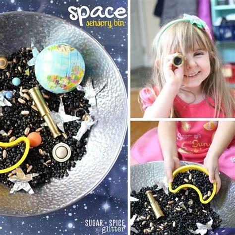 Fun Ways To Explore This Space Themed Sensory Bin The Perfect Sensory