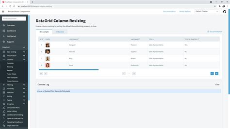 Datagrid Property Allowcolumnresize Radzen Blazor Components Radzen