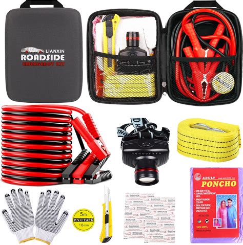 Lianxin Car Roadside Emergency Kit With Jumper Cables