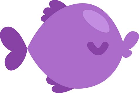 Purple fish, illustration, vector on a white background. 13892965 ...