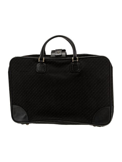 Loewe Monogram Canvas Suitcase - Black Suitcases, Luggage - LOW77968
