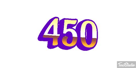 450 Number Animated  Logo Designs