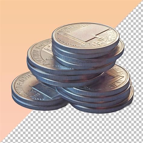 Premium Psd Stack Of Coin Isolated On Transparent Background