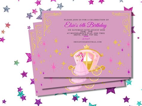 Disney Princess Birthday Invitation Wording