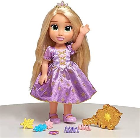 Disney Princess Poup E Raiponce Chantante Et Cheveux Illumin S Cm